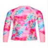 iiniim Kids Long Sleeve Rash Guard Shirts UPF 50+ Girls Boys Zipper Swim Rash Vest Tops Swimwear Pink 6 Years view 4