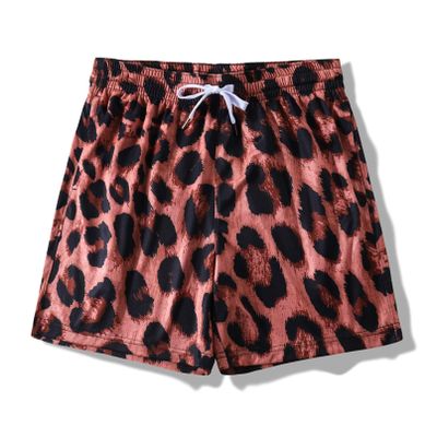 BOOMLEMON Mens Mesh Graphic Print Shorts Casual Fashion Cool Shorts Retro Active Gym Streetwear Short Pants(Novelty Leopard XS)
