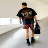 BOOMLEMON Mens Mesh Graphic Print Shorts Casual Fashion Cool Shorts Retro Active Gym Streetwear Short Pants(Novelty Leopard XS) view 4