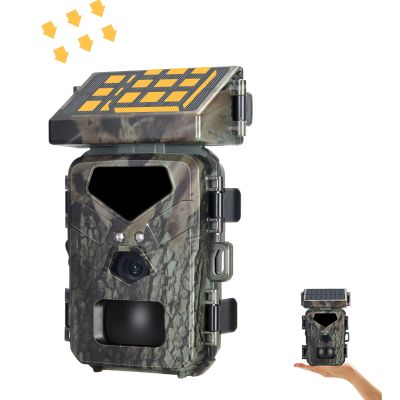 Trail Camera, 1080P 30fps 20MP Solar Trail Camera, Trail Cameras with Night Vision Motion Activated Waterproof, 60 Degree Detection Angle Night Vision IP65 Waterproof