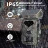 Trail Camera, 1080P 30fps 20MP Solar Trail Camera, Trail Cameras with Night Vision Motion Activated Waterproof, 60 Degree Detection Angle Night Vision IP65 Waterproof view 3