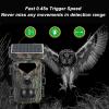 Trail Camera, 1080P 30fps 20MP Solar Trail Camera, Trail Cameras with Night Vision Motion Activated Waterproof, 60 Degree Detection Angle Night Vision IP65 Waterproof view 4
