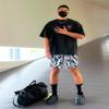 BOOMLEMON Mens Mesh Graphic Print Shorts Casual Fashion Cool Shorts Retro Active Gym Streetwear Short Pants(Novelty Little Lightning XS) view 2