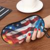 AFPANQZ American Flag FlamesTrendy Sunglasses Case for Kids Girls Women Slim Portable Travel Eyeglasses Organizer Pouch with Zipper Frame Glasses Case with Hanging Carabiner Clip view 2