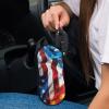 AFPANQZ American Flag FlamesTrendy Sunglasses Case for Kids Girls Women Slim Portable Travel Eyeglasses Organizer Pouch with Zipper Frame Glasses Case with Hanging Carabiner Clip view 4