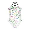 Bug Butterfly Girls One Piece Swimsuits Moth Dragonfly Sport Halter Swimwear Beach Bathing Suit 5-6T