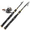 Telescopic Fishing Rod Combos Carbon Telescopic Fishing Rod Extended Handle Lure Trout Spinning Rod Reel Combos Beginner Travel Fishing Set Portable Fishing Rods Outdoor Fishing Poles (Size : Fishing view 4