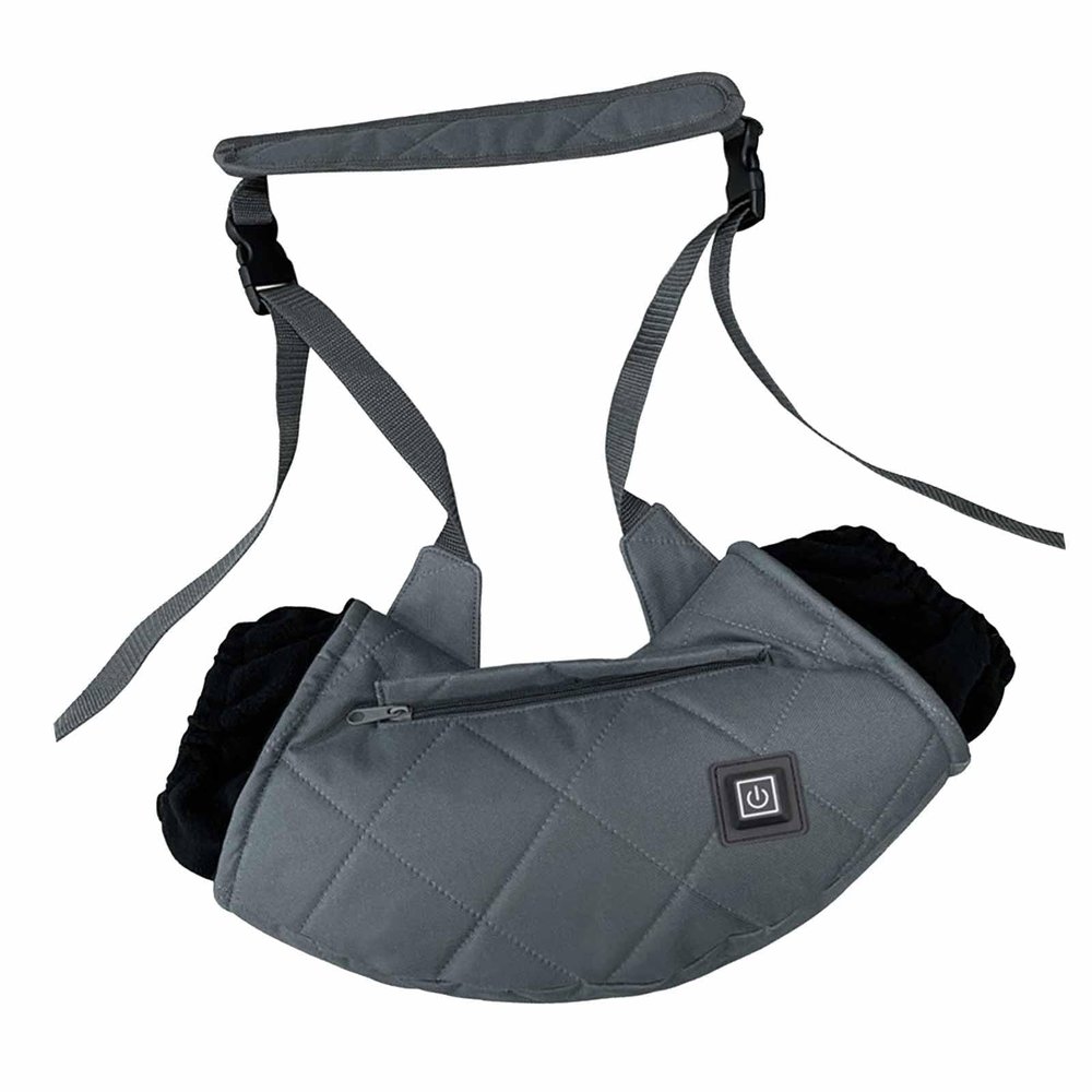 XHTLLO USB Heated Hand Muff, Electric Hand Warmer Pouch with Adjustable Temperature, for Winter Outdoor Activities(Grey)