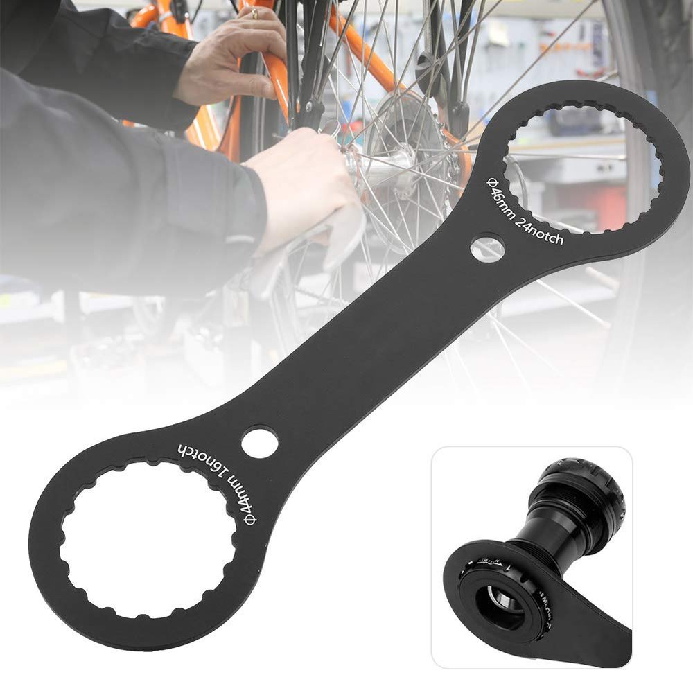 EIMSOAH Aluminum Alloy Bottom Bracket Wrench, Bracket Spanner Hollow Crankset Install Disassemble Tool, Cycling Accessory, for Mountain