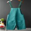 GINZOUS Men's Y2K Fancy Color Bib Overalls Shorts Size 29 Turquoise view 2