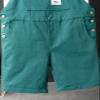 GINZOUS Men's Y2K Fancy Color Bib Overalls Shorts Size 29 Turquoise view 4