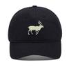 Baseball Hats Mens Women Animal Moose 2 Embroidered Unisex Classic Adjustable Outdoor Dad Cap for Men (Black,7 1/2) view 1