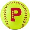 CybGene Initial Softball Gifts for Girls Teenager for Senior Night Birthday Graduation Christmas, Softball Ball for Team 12" - P view 1