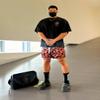 BOOMLEMON Mens Mesh Graphic Print Shorts Casual Fashion Cool Shorts Retro Active Gym Streetwear Short Pants(Novelty Leopard M) view 2