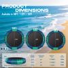 Inflatable Water Trampoline for Lake  10FT Recreational Water Bouncer for Beach, Floating Trampoline with Electric Pump, Beyond Marina Pool Bouncer for Adults for Outdoor Sports, Blue Green view 2