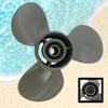 AQUAMAN Outboard Propellers for Honda Marine Motor BF25 BF30HP 9 7/8x13 Aluminum Boat Prop,10 Tooch OEM 58130-ZW2-F41ZA view 2