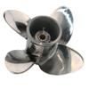 AQUAMAN Outboard Propellers for Honda Marine Motor BF25 BF30HP 9 7/8x10 Stainless Boat Prop,10 Tooch 4Blade view 1