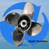 AQUAMAN Outboard Propellers for Honda Marine Motor BF25 BF30HP 9 7/8x10 Stainless Boat Prop,10 Tooch 4Blade view 4