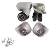 LUJIYY Luggage Wheel,1 Pair A08 Luggage for Case Replacement Spinner Wheel Suitcase Spare Wheels Mute Casters Wheel Repair Parts view 4
