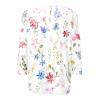 Plus Size Sleeveless Tops Three Quarter Sleeve Tops Woman Crewneck Cute Shirts Casual Print Blouses Length T Shirt 2024 4X-Large 03-Beige view 3