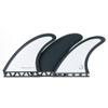 nanazero Honeycomb Thruster Fin I Single tab Cool Gray M - Surfboard fins, shortboard, Midlength view 1