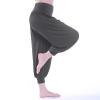 Women Pants High Waisted Yoga Pants Hippie Pants Boho Beach Plus Size Palazzo Pants Yoga Pants Closing (Dark Gray, M) view 3