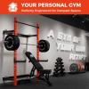 RitFit 2.36'' x 2.36'' Folding Squat Rack for Home Gym view 3