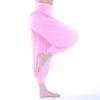 Women Pants High Waisted Yoga Pants Hippie Pants Boho Beach Plus Size Palazzo Pants Yoga Pants Closing Small (Pink, M) view 3