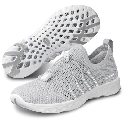 SEEKWAY Mens Womens Water Shoes Quick Dry Aqua Shoes Barefoot for Beach Surf Hiking Pool Water Sports