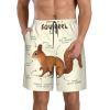 Ncpkcb Men's Swim Trunks Quick Dry Board Shorts Anatomy of A Squirrel Beach Shorts Casual Sports Running Shorts, Medium, Fashion view 1