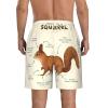 Ncpkcb Men's Swim Trunks Quick Dry Board Shorts Anatomy of A Squirrel Beach Shorts Casual Sports Running Shorts, Medium, Fashion view 2