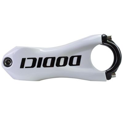 AGSDGAWD Bike Stem 10 Degree Carbon Fiber Bike Stem, 31.8mm Lightweight Short Handlebar Stem for Mountain Bike, Road Bike and BMX Bikes (Color : White, Size : 90MM)
