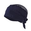 3Pcs Chef Hat Mesh Cap Cooking Hair Nets Kitchen Head Cover Wrap Bandana Do-rag Navy view 2