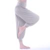 Women Pants High Waisted Yoga Pants Hippie Pants Boho Beach Plus Size Palazzo Pants Yoga Pants Closing Small (Grey, M) view 3