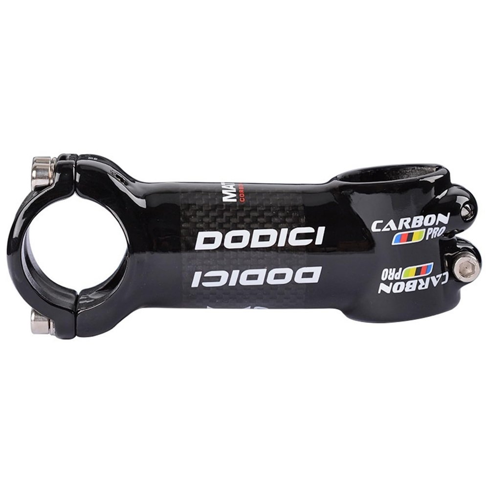 AGSDGAWD Carbon Fiber Bike Stem, 31.8mm Diameter, 6 Angle, Lightweight Handlebar Stem with Length Options: 60mm, 70mm, 80mm, 90mm, 100mm (Size : 90MM)