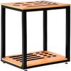 GLWJXSD Billiard Pool Cue Rack Wooden Pool Cues Racks, Display Floor Pool Cue Storage Stand Holds 8 Cues, Pool Rack Holder for Fishing Rod Golf Club Billiards Stick Holder view 1
