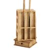 GLWJXSD Billiard cue Holder Revolving Billiard Cue Holder, Vintage Style Pool Cue Racks with Case, for Game Room/Pool Room/Lounge, Easily Movable view 1