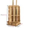 GLWJXSD Billiard cue Holder Revolving Billiard Cue Holder, Vintage Style Pool Cue Racks with Case, for Game Room/Pool Room/Lounge, Easily Movable view 2