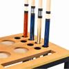 GLWJXSD Billiard Pool Wood Rack Holder for Snooker- Supplies Floor Stand,8 Clubs,4 Drinking Glasses 1 Triangle and Ball Position,Iron Frame Structure view 4