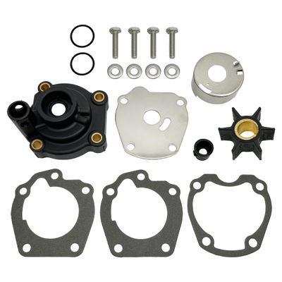 A.A Water Pump Impeller Housing Kit Replacement for Johnson Evinrude 35 HP - 0391631, 0388891, Black, Silver