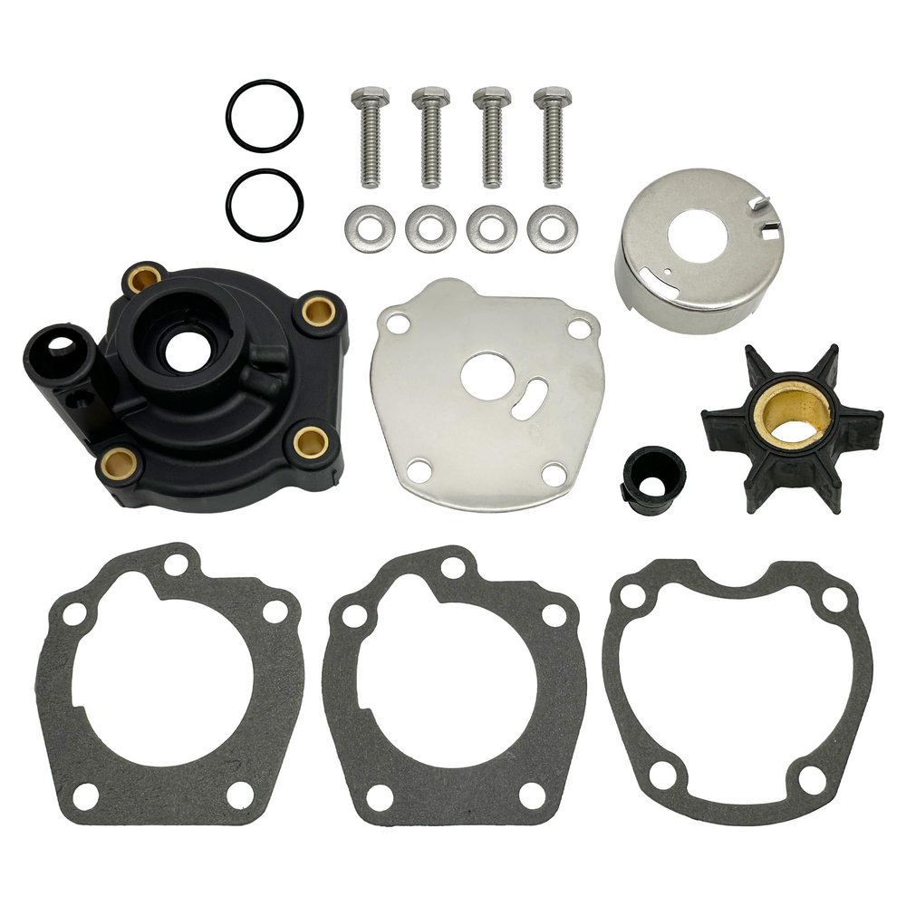 A.A Water Pump Impeller Housing Kit Replacement for Johnson Evinrude 35 HP - 0391631, 0388891, Black, Silver