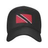 BASTU Flag of Trinidad and Tobago Baseball Cap for Men Women Dad Hat Classic Adjustable Golf Hats Black view 1