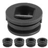 Alomejor 5pcs 2.5cm Surfing Surfboard Leg Rope, Kayak Accessories Equipment Stainless Steel Pin Nylon Plastic for Paddleboard (Black)