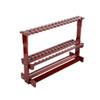 GLWJXSD Porous Billiard Frame, Multifunction Wood Rack Snooker Club Fishing Rod Display Stand, 47 holes view 1