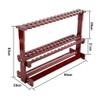 GLWJXSD Porous Billiard Frame, Multifunction Wood Rack Snooker Club Fishing Rod Display Stand, 47 holes view 2