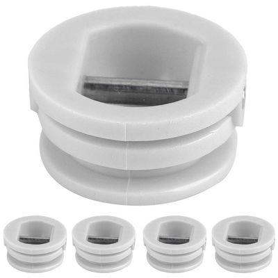 Alomejor 5pcs 2.5cm Surfing Surfboard Leg Rope, Kayak Accessories Equipment Stainless Steel Pin Nylon Plastic for Paddleboard (White)