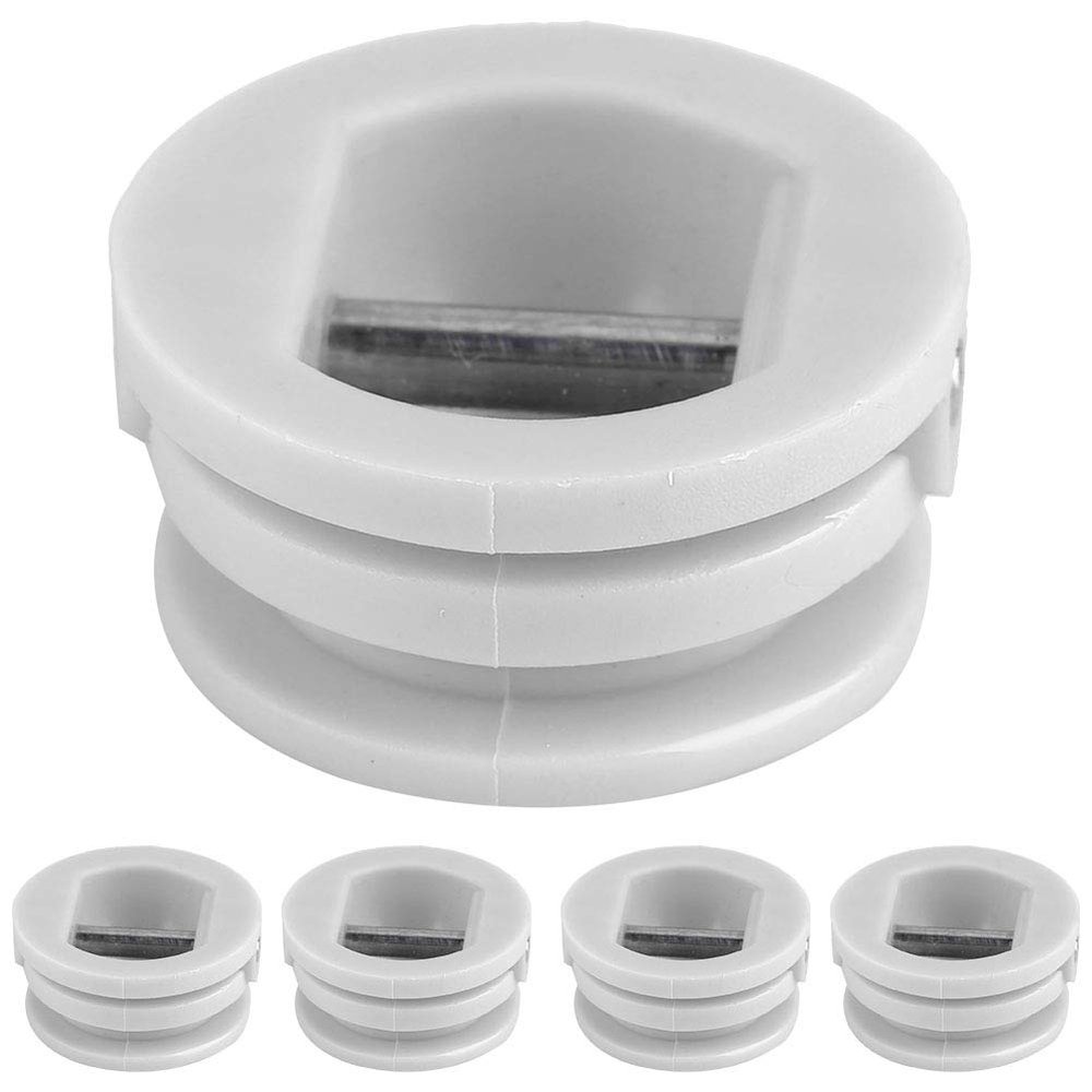 Alomejor 5pcs 2.5cm Surfing Surfboard Leg Rope, Kayak Accessories Equipment Stainless Steel Pin Nylon Plastic for Paddleboard (White)