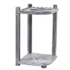 GLWJXSD Billiard Pool Cue Rack Corner Floor Pool Stick Holder Holds 10 Cues, Antique Gray Cue Holder Display Stand for Corporate Club, Game Room 27.5 Inch Tall/Grey/39X39X70Cm view 1