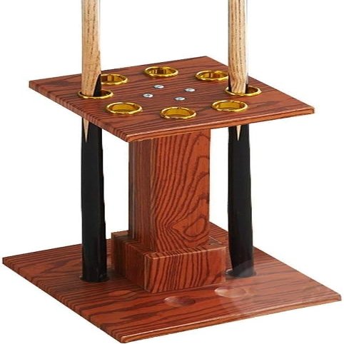GLWJXSD Pool Cue Rack Floor Stand, Billiard Cue Storage Rack,Freestanding Holds 8 Pool Cues,for Pool Cues Storage
