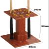 GLWJXSD Pool Cue Rack Floor Stand, Billiard Cue Storage Rack,Freestanding Holds 8 Pool Cues,for Pool Cues Storage view 3